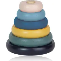 Petite&Mars Wood of Mars Orbit inele inserabile din lemn 36m+ Cosmic Blue 1 buc
