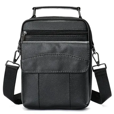 Geanta barbati, Boris GT2244, piele naturala, Negru