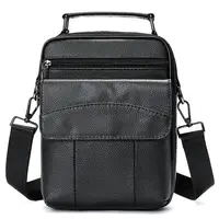 Geanta barbati, Boris GT2244, piele naturala, Negru