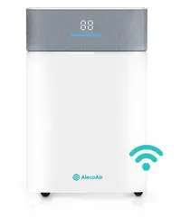 Dezumidificator AlecoAir D20 Fabric, Wi-Fi, 20 L/ zi, Uscare Rufe, Ionizare, Display digital, FanStop, Indicator color