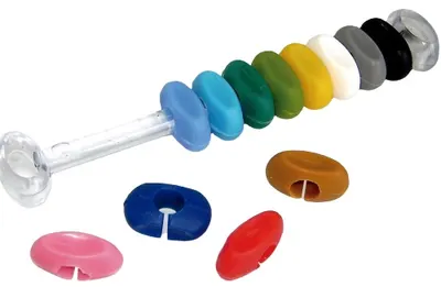 Decor pahar din silicon Vin Bouquet - 12 buc