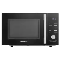 Cuptor cu microunde Daewoo KOR-25RBK, control digital, 25 litri, putere 850 W, 5 niveluri de putere, 8 retete presetate, display led alb, farfurie interioara de 28,5 cm (Negru)
