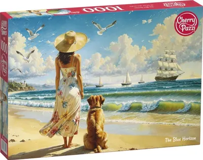 Puzzle Cherry Pazzi din 1000 piese - Orizontul albastru