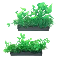 Planta artificiala acvariu cu talpa dreptunghiulara