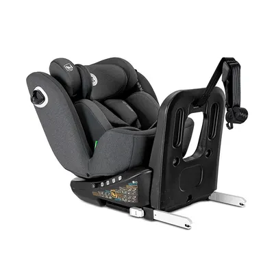 Scaun auto pentru copii Lorelli Auriga Grey i-Size, isofix, anti rebound bar, rotativ 360, SPS, 0 luni-12 ani, 40-150 cm