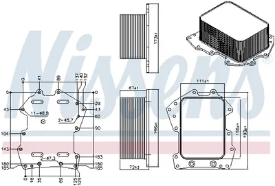 Radiator ulei termoflot potrivit LAND ROVER RANGE ROVER III, RANGE ROVER IV, RANGE ROVER SPORT II 4.4D 07.10