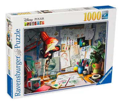 Puzzle Ravensburger din 1000 de piese - Biroul pictorului