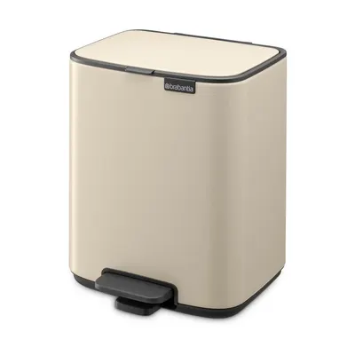 Coș de gunoi bej cu pedală din oțel 7 l Bo – Brabantia