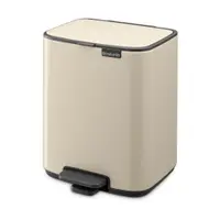Coș de gunoi bej cu pedală din oțel 7 l Bo – Brabantia