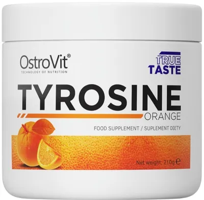 Tyrosine Powder, portocală, 210 g, OstroVit