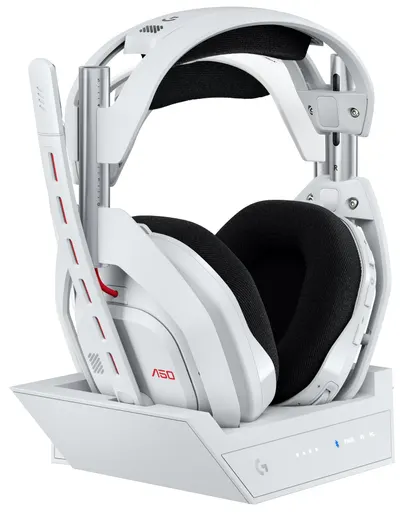 Căști pentru gaming Logitech - Astro A50, Xbox, PS5, PC, NS, wireless, alb