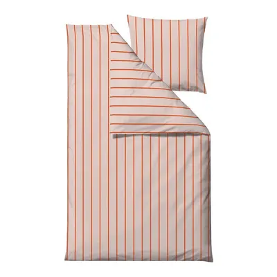 Lenjerie de pat roz din bumbac organic pentru pat de o persoană 140x200 cm Echo – Södahl