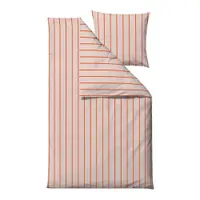 Lenjerie de pat roz din bumbac organic pentru pat de o persoană 140x200 cm Echo – Södahl