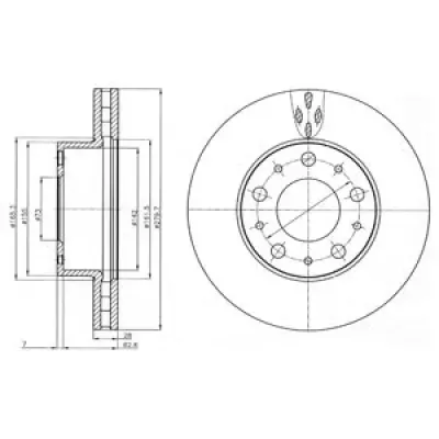 Disc frana DELPHI BG4059
