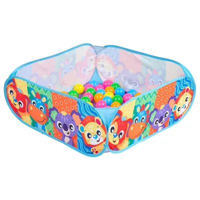 Piscina pentru bebelusi Playgro cu 30 de mingi colorate 72 x 72 x 29 cm