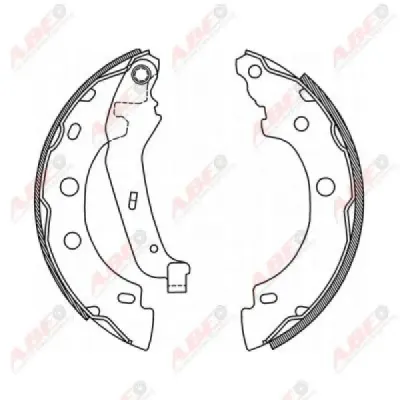 Set saboti frana ABE C0R013ABE