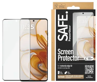 Protector de sticlă SAFE - Ultra Wide Fit, Motorola Edge 50, transparent