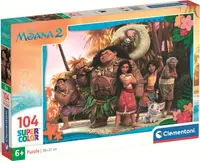 Puzzle pentru copii Clementoni din 104 piese - Vaiana 2