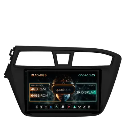 Navigatie 2K Hyundai I20 (2014-2018), Android, S-Quadcore 4GB RAM + 64GB ROM, 9.5 Inch - AD-BGS90042K+AD-BGRKIT194