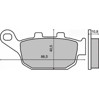 Placute frana sinter Peugeot SV250 spate