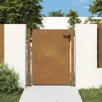 vidaXL Poartă de grădină 100x150 cm, oțel Corten