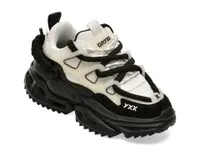 Pantofi sport GRYXX alb-negru, 82695, din piele naturala