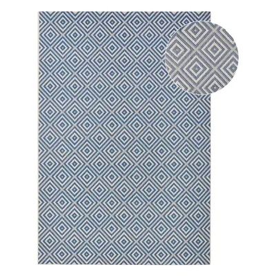 Covor de exterior NORTHRUGS Karo, 160 x 230 cm, albastru