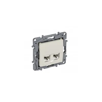 2xRJ 45 Cat.5 UTP priza Niloé - ivory