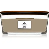 Woodwick Cashmere lumânare parfumată cu fitil din lemn (hearthwick)