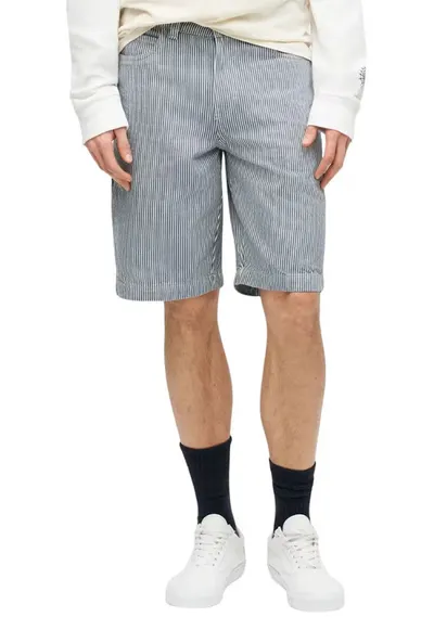 Pantaloni scurti din bumbac cu croiala conica