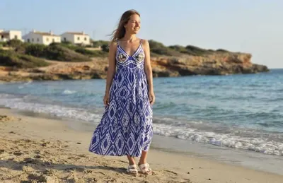 Rochie cu bretele Dama Maxi 2
