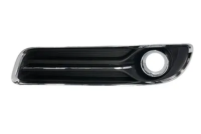Grila bara fata Stanga cu locas proiector, plastic, crom/negru potrivit CHRYSLER 300C 2004-2012 2011-2014