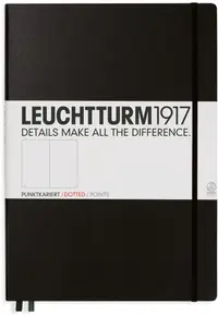 Agenda Leuchtturm1917 - A4+, pagini punctate, neagra