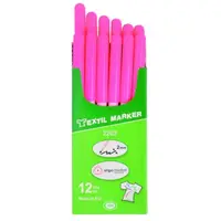 Marker Fluorescent pentru Textile cu Varf Rotund, Roz, Koh-I-Noor