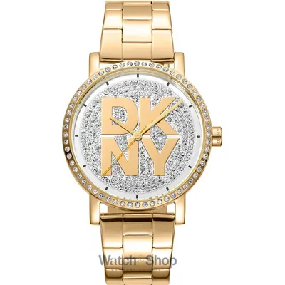 Ceas DKNY DKNY DK1L035M0215 Ladies Watch Soho Logo Gold 36mm 5ATM
