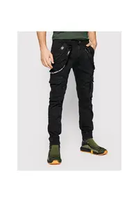 Pantaloni sport barbati - bumbac - negru - 98% bumbac - 2% elastan - 36