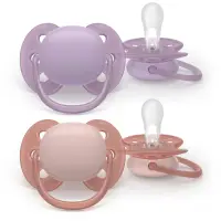 Philips Avent Ultrasoft SCF091/43 6-18 m suzetă Girl 2 buc