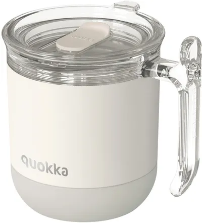 Cană termică Quokka Wave - Ivory, 260 ml