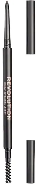 Makeup Revolution Creion pentru sprâncene cu pensulă Precise, Medium Brown