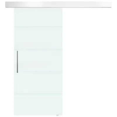 HOMCOM, usa glisanta din sticla securizata satinata, 90x205 cm | Aosom Romania