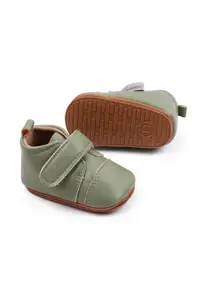 Pantofi Casual - Piele ecologica - Baieti - Velcro - Verde