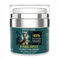 Crema Corectoare cu 45% Concentrat Activ Multi-Intens pentru Pete Pigmentare cu Niacinamide, Vitamina C si Acid Hialuronic, NOVA KISS Dark Spot, 50 ml