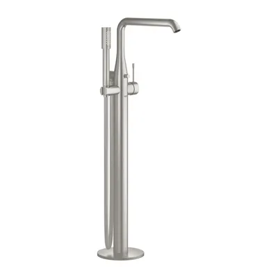 Baterie cada freestanding cu montaj pe pardoseala, culoare supersteel, Grohe Essence
