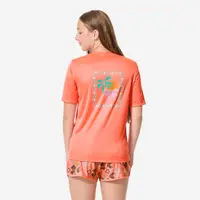 Tricou anti UV 100 UPF50+, UV>95% Palms Corai Copii