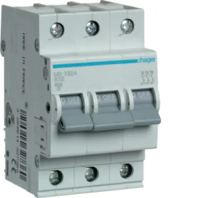 Disjunctor 3P, 32A, 6kA, B, 3M
