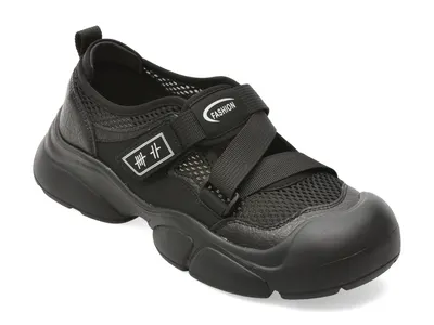 Pantofi sport FLAVIA PASSINI negri, 3756, din piele ecologica