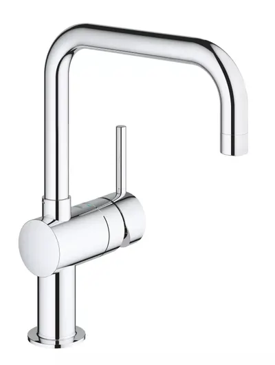 Baterie bucatarie Grohe Vento 30429000, inalta, tip U, monocomanda, Crom