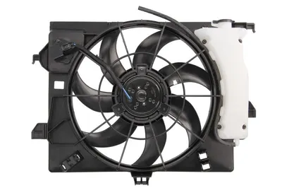 Ventilator radiator (cu carcasa) potrivit HYUNDAI I20 I, VELOSTER; KIA RIO III 1.1D-1.6 09.08-12.17