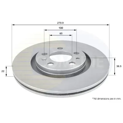 Disc frana COMLINE ADC1408V