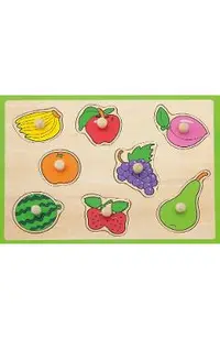 Puzzle cu maner: Fructe
